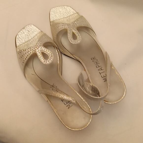 Metaphor women's dazzle party heeled sandals 5.5 - Picture 2 of 7